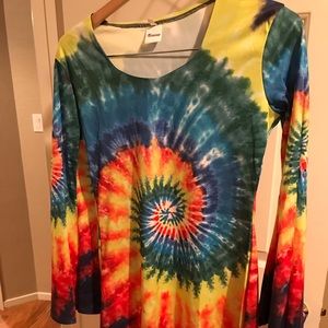 70’s hippie tie die dress